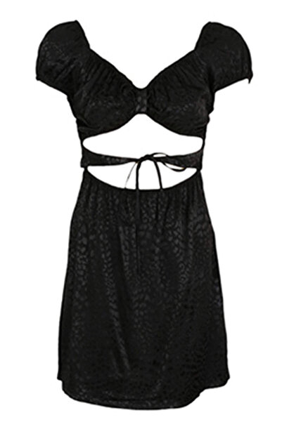 Jennyfer Kylie Black Dress - M, Black, 100% Polyester