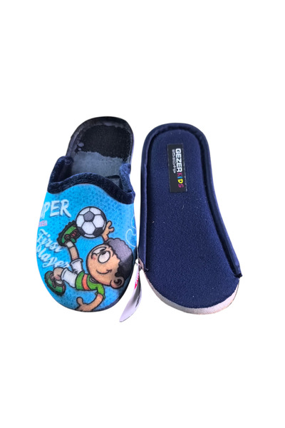 GEZER Konay 13747 kışlık ev içi çıkma yumuşak taban erkek çocuk terliği