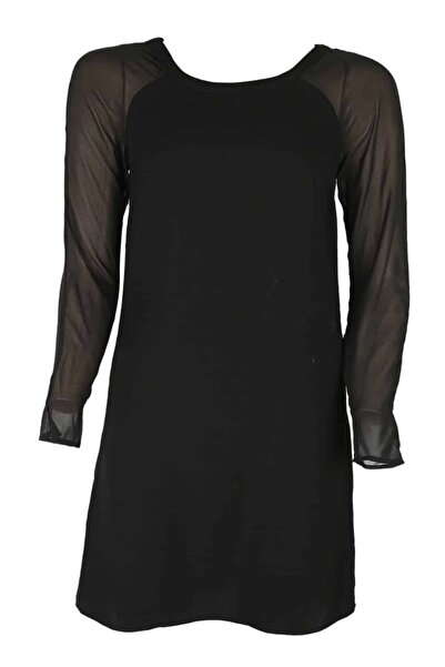 Naf Naf Francesca Black Dress - S, Black, 100% polyester
