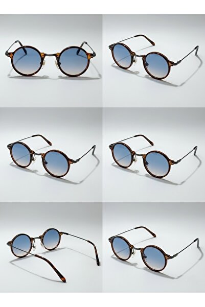 MUADEX Leopard Print Blue Glass Thin Stems Stylish Design