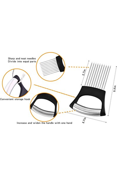 desselan TAOLILIFE Food Slice Assistant Onion Holder Slicer Cutter - Stainles...