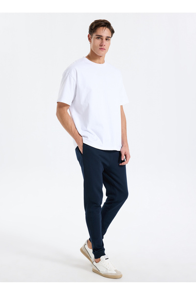 BOSS Lastikli Bel Regular Fit Lacivert Erkek Eşofman Altı Sestart