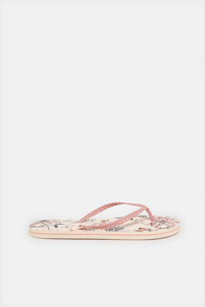 REDTAG Women Pink Floral Flip Flop