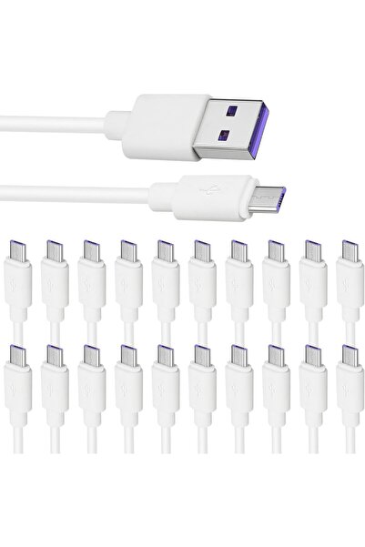 YONK Micro USB TO MICRO 20-Pack Bulk, 2m Charging Cord Multi Pack, White