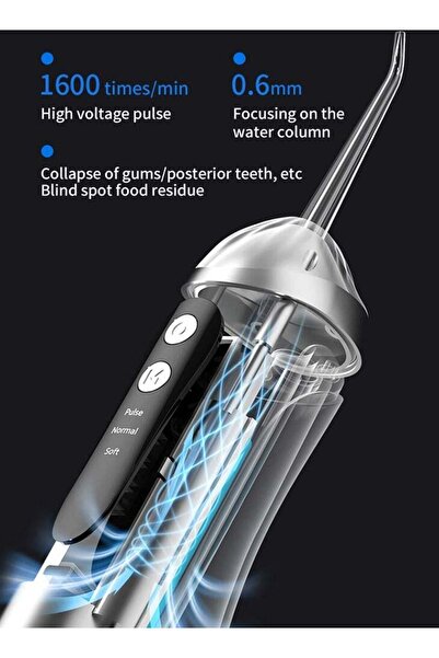 X SPRING Portable Cordless Water Flosser for Teeth Cleaning,3 Cleaning Modes And 4 Jet Tips