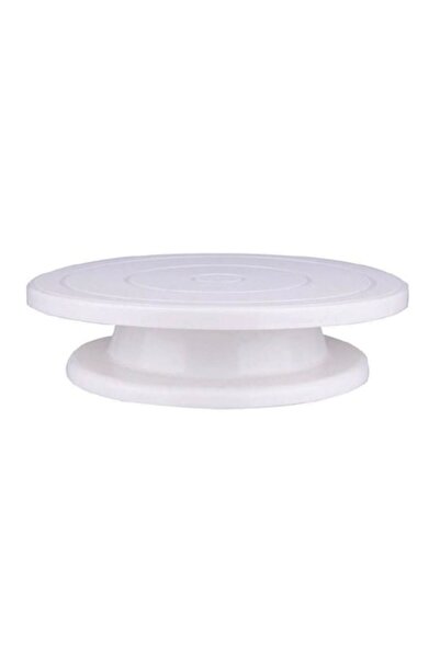 SUPER TRENDS SUPER TRENDS® Cake or Cookie Decorating Rotating Platter, Diameter 28cm, Height 7 cm, White