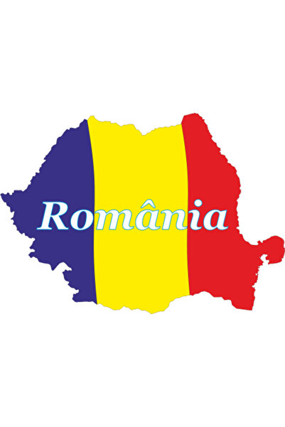 MaliShop Map of Romania, blank for drawing