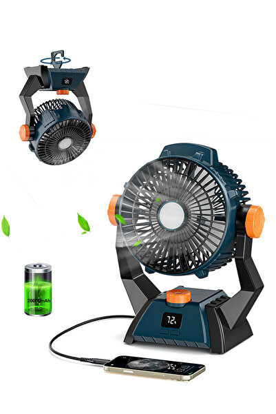 Flashfish مروحة تخييم محمولة قابلة لإعادة الشحن عبر USB X60 بسعة 20000 مللي أ...