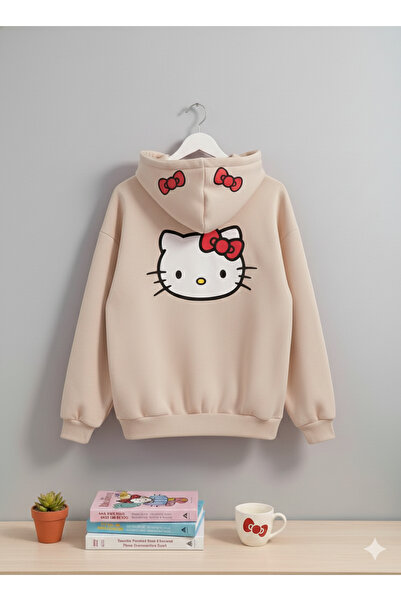 KVİNS Kadın/Unisex Hello Kitty Hoodie