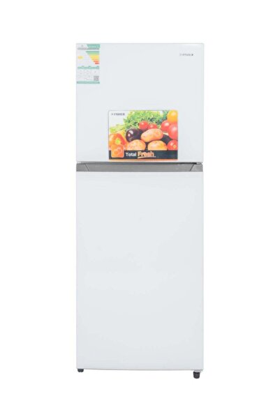 fısher Two-Door Refrigerator, 7.2 Feet, 203 L, No Frost, White - FR-F200W