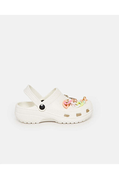 REDTAG Girls White Charm Clog