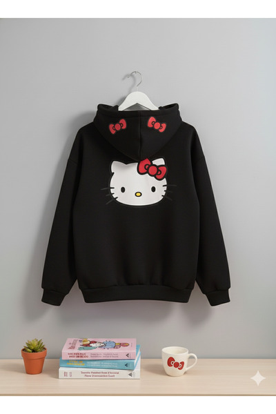 KVİNS Kadın/Unisex Hello Kitty Hoodie