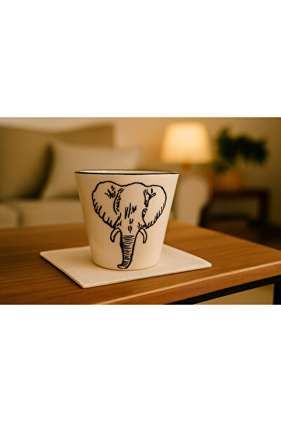 M'art Home Imroz Elephant Handleless Mug 300 Ml.