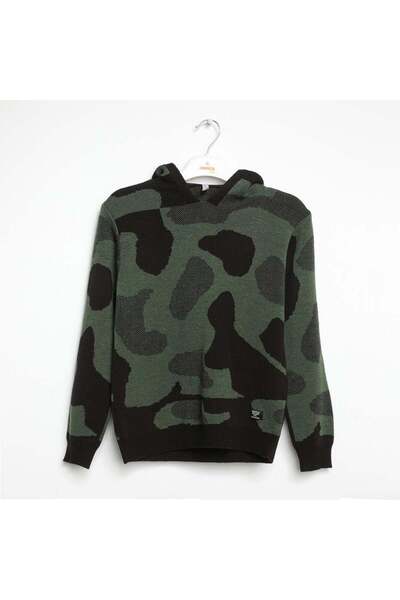 NANİCA ملابس تريكو بنمط التمويه للأولاد من YESIL مقاس 6-16 صيفي