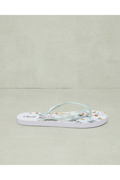 REDTAG Women White Printed Flip Flop