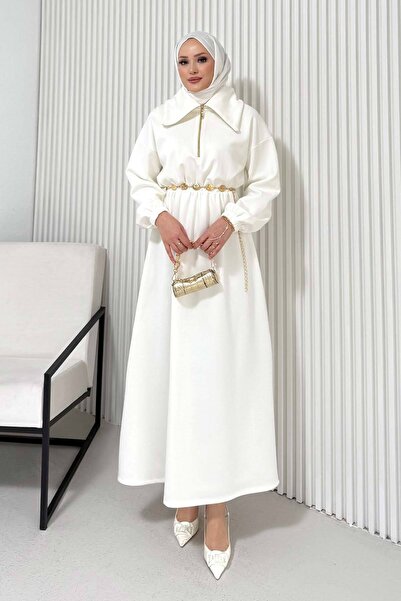 Melike Tatar Belted Scuba Dress 68-6215