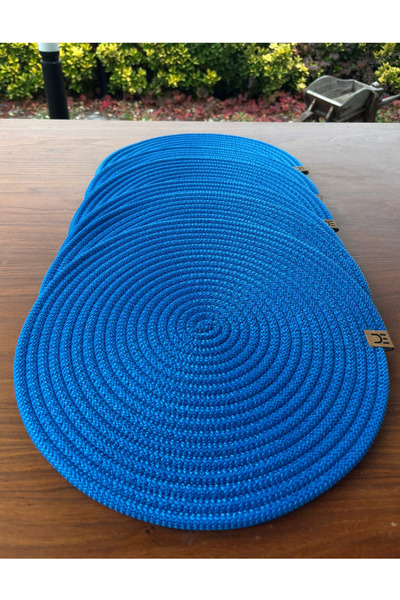 Home Inn Home Textile 6-Piece Round Placemat Set – Easy to Clean, for Modern Tables