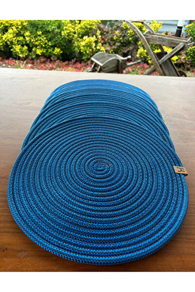 Home Inn Home Textile 6-Piece Round Placemat Set – Easy to Clean, for Modern Tables