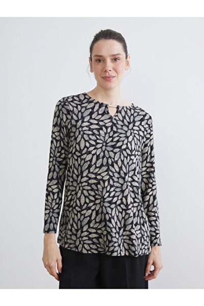 LC Waikiki New Season Crew Neck Patterned Blouse