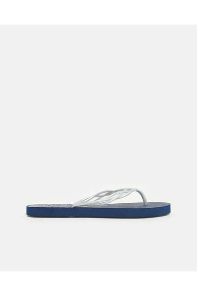 REDTAG Women Blue With Silver Strap Flipflop