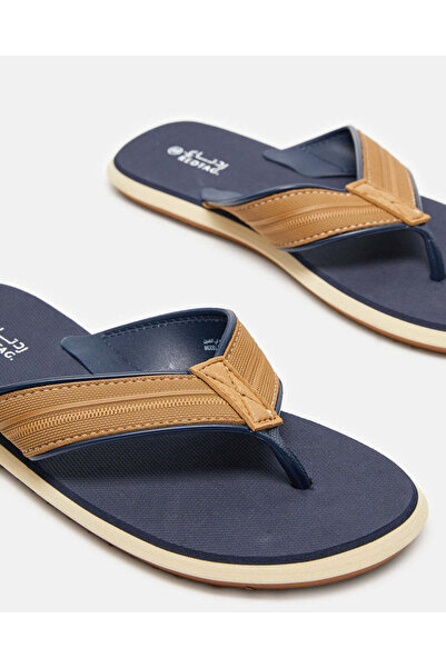 REDTAG Men Navy Toe Post Plain Strap