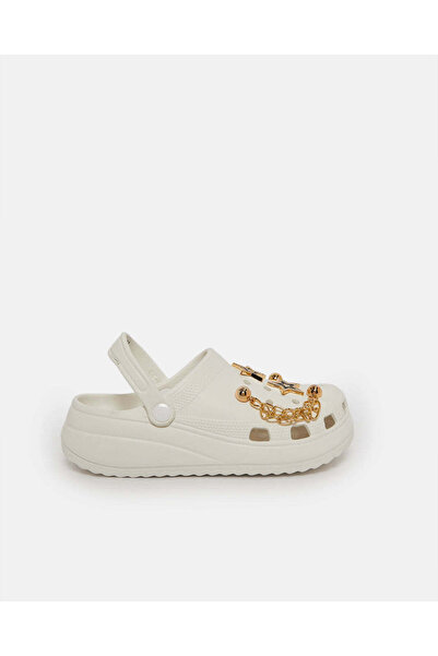 REDTAG Senior Girls White Star Charm Clog