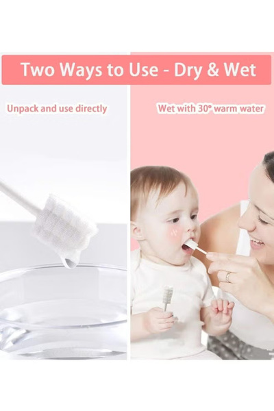 Generic 30pcs Baby Tongue Cleaner, Infant Toothbrush, Suitable for Newborn Oral Cleaning Stick