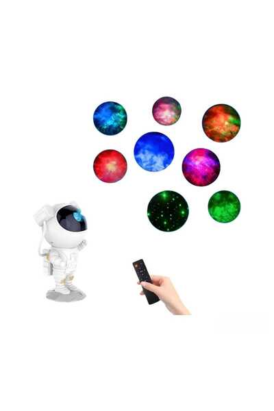 Virtual Trend Astronaut Star Projector, Virtual Trend® Children's Night Light, 360 Adjustment, White