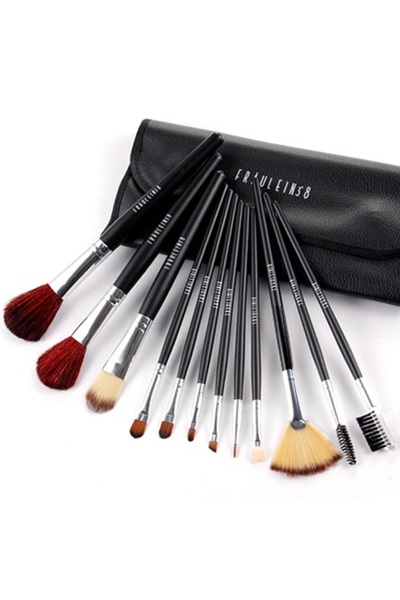 Fraulein 38 - Set of 12 Professional Brushes - Black