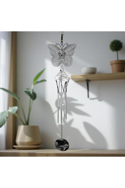 e-life shop Feng Shui Kelebek Temalı Rüzgar Çanı Dış Mekan Bahçe Balkon Süsü ...