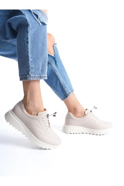 HT FREEDOM Special Daily Orthopedic Sole Daily Soft Women's Skin Shoes Cream Sneaker