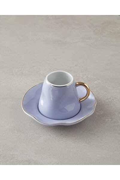 English Home Felix New Bone China Coffee Cup Set 4 Pieces for 2 People Lilac