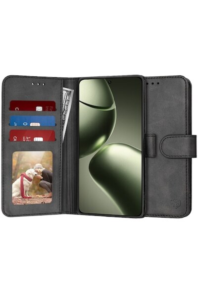 Techsuit Θήκη ημερολογίου για Xiaomi 14T - Μαύρη