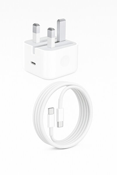 YONK 20W USB-C Fast Charger Power Adapter with 1.5 Meter Type-C to Type-C Cable