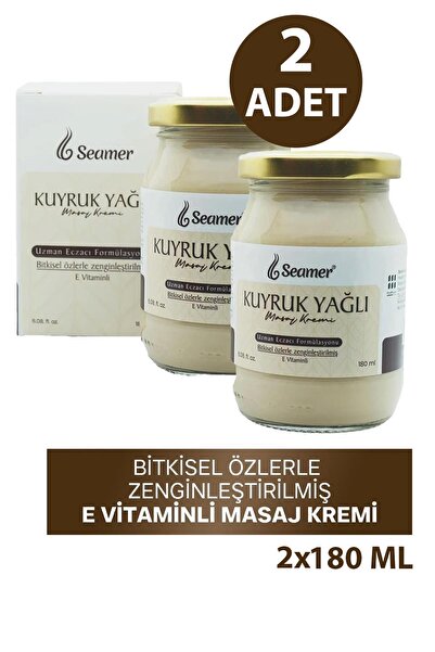 SEAMER Seddar Collection Kuyruk Yağı Masaj Kremi 180 ml 2 Adet
