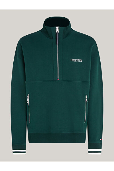 Tommy Hilfiger Men Hunter Monotype Half Zip Sweatshirt