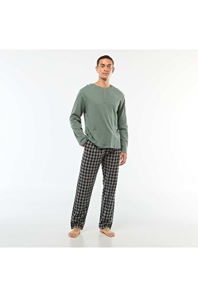 KİABİ Pyjama bottoms with 2 pockets BLACK