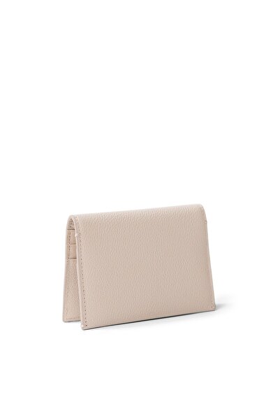 Calvin Klein Kadın Metalik CK Logolu Çıtçıt Kapamalı RFID Korumalı Deri Kahverengi Cüzdan LV04F1063G-RMU