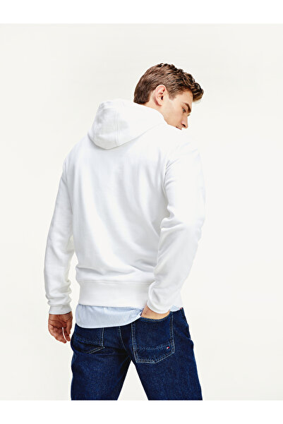 Tommy Hilfiger Men White Wcc Logo Hoodies