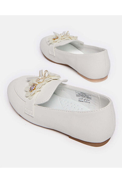 REDTAG Girls White Floral Loafer