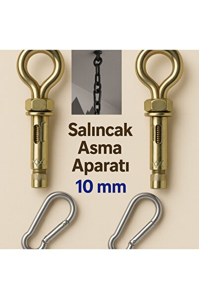 irişka 2'li Salıncak Hamak Box Torbası Tavan Asma Aparatı Salıncağı Çelik Düb...