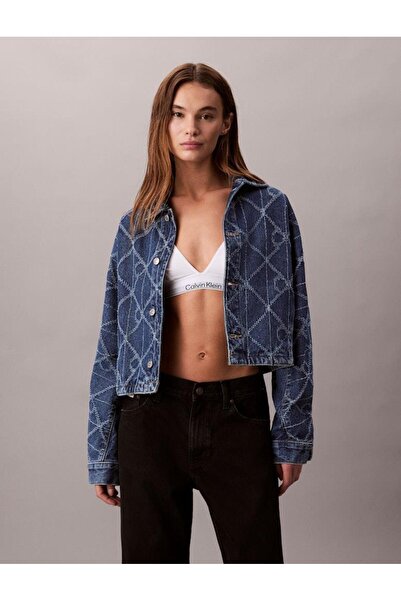 Calvin Klein AOP TRUCKER JACKET CK ATLANTIC