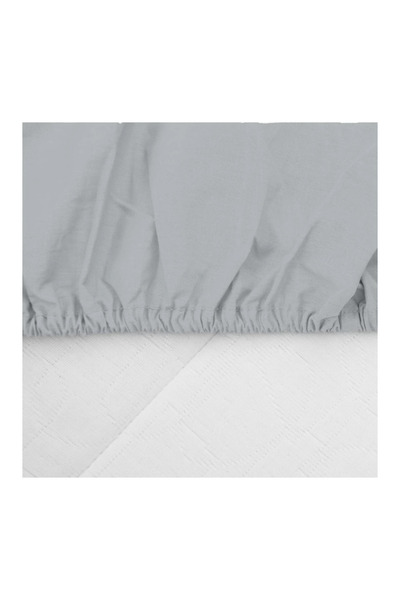 Heinner Fitted Bed Sheet 180x200 cm Gray