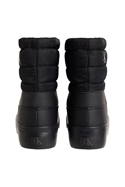 Calvin Klein Kadın Büzgülü Kapitoneli Platform Kar Botu - Siyah