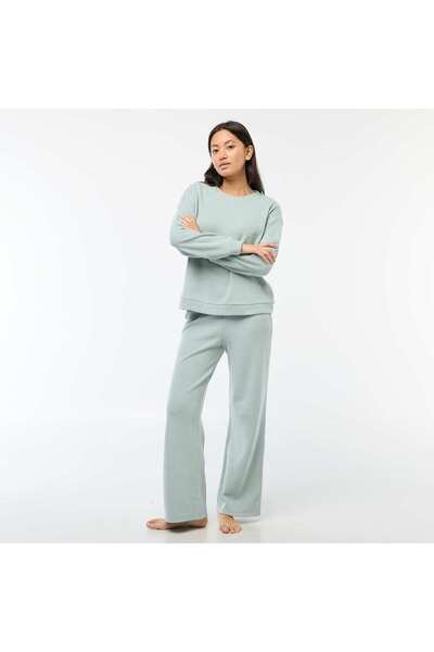 KİABİ Plain Jersey Pajama Set BLUE