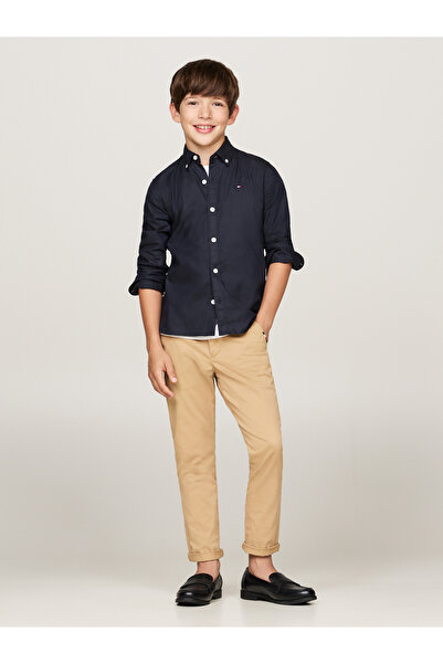 Tommy Hilfiger Boys Desert Sky Dobby Button Down Regular Shirt