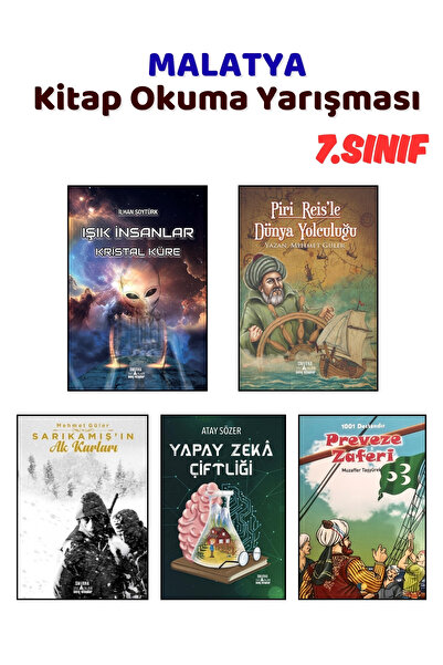 Yağmur Çocuk MALATYA Kitap Okuma Yarışması 7.Sınıf Kitapları, 5 Kitap Set, 7....