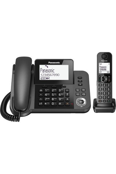 PANASONIC مجموعة لاسلكية KX-TGF310 - أسود