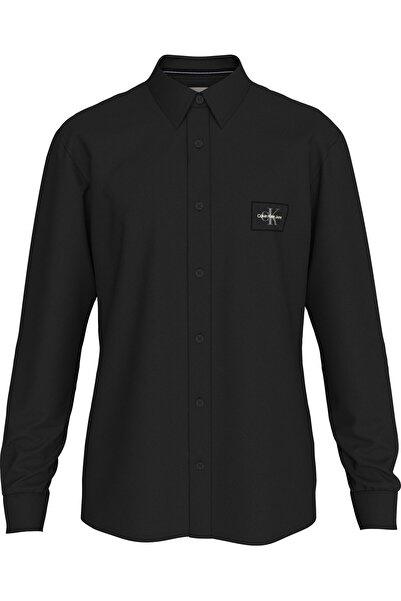 Calvin Klein WOVEN LABEL COTTON TWILL SHIRT