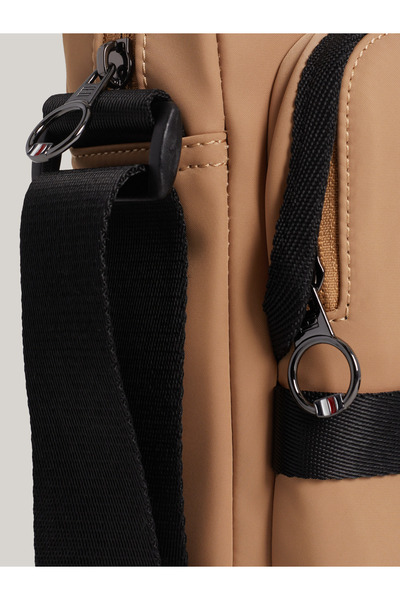 Tommy Hilfiger Men Classic Khaki Monotype Mini Reporter Crossbody Bag